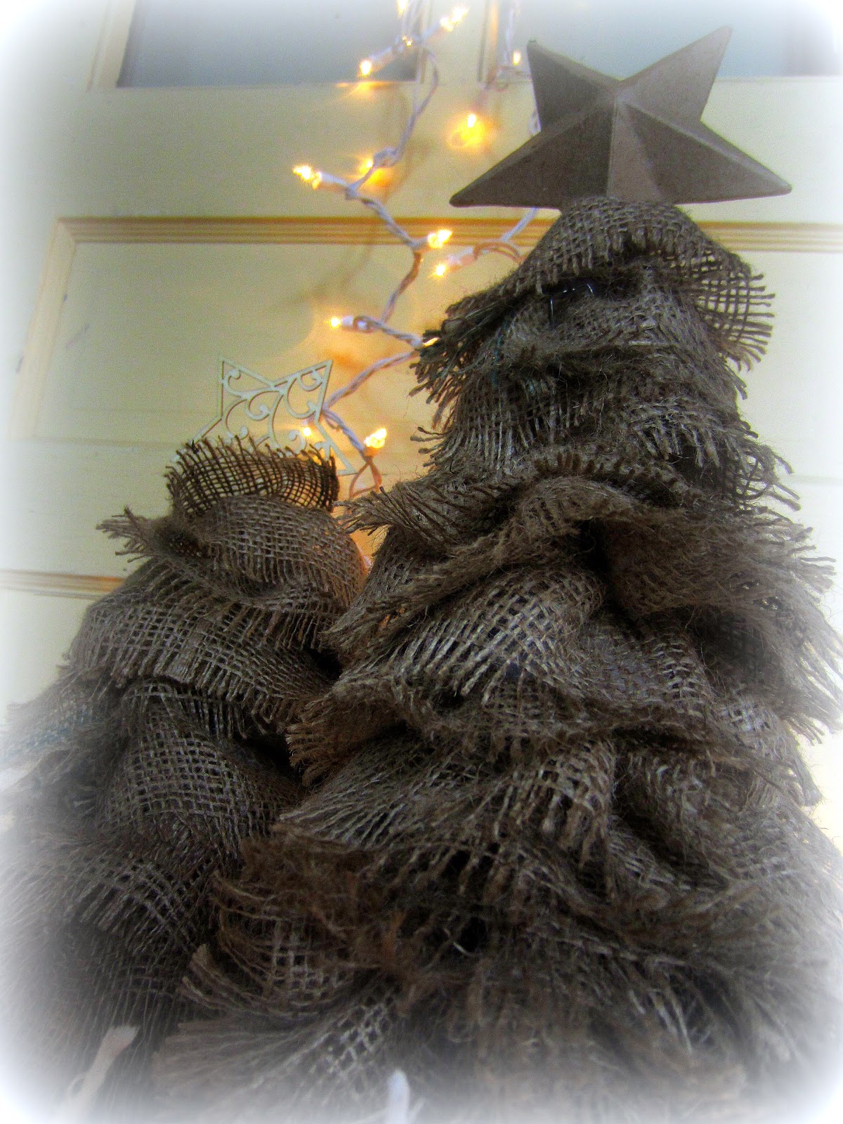 Down to Earth Style Rustic Burlap Trees