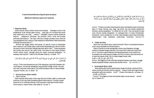 Makalah qada dan qadar kelas 12 Contoh Makalah Beriman Kepada Qada dan Qadar - Unduh Dokumen