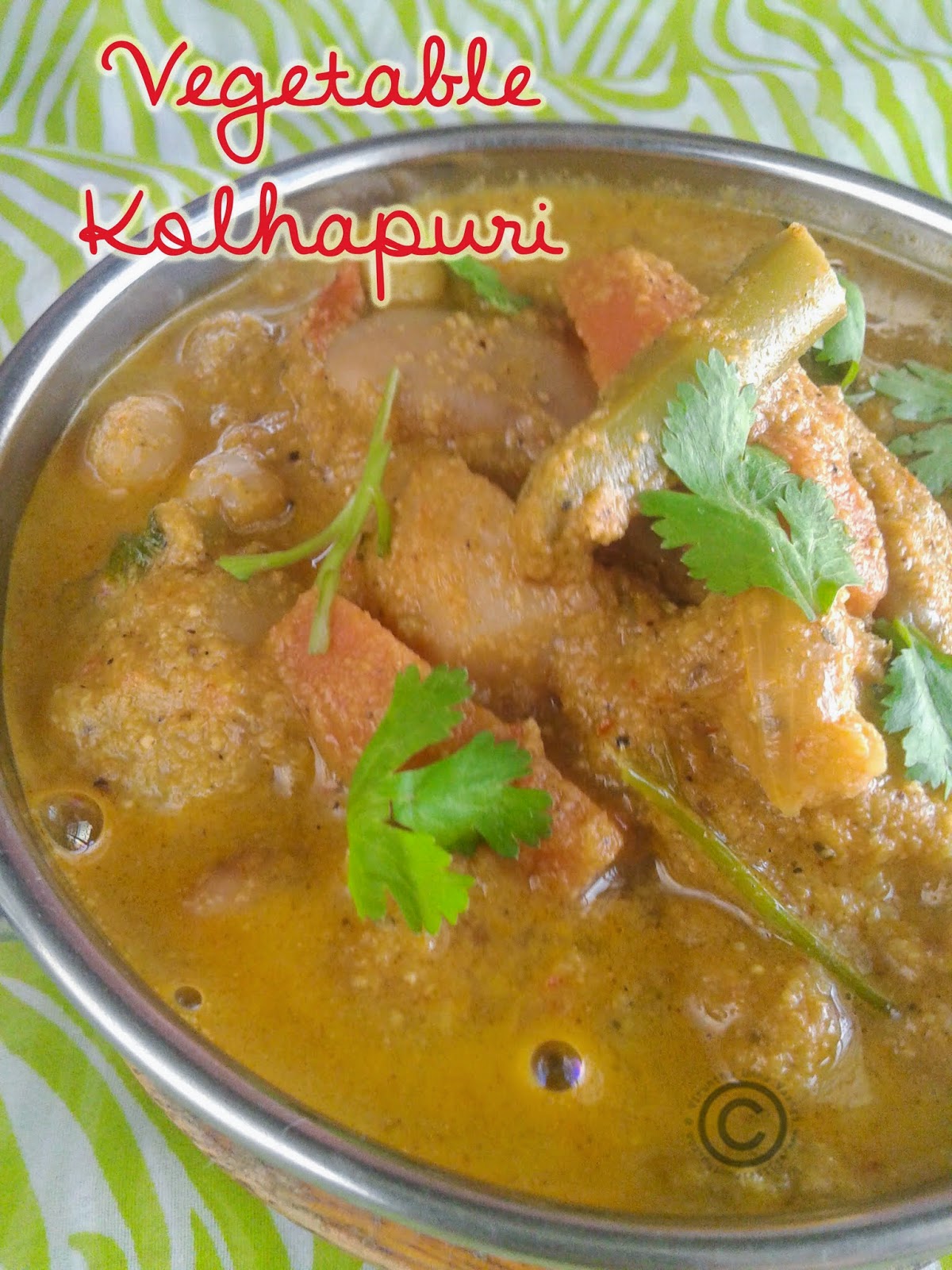 VIRUNTHU UNNA VAANGA VEGETABLE KOLHAPURI I NORTH INDIAN GRAVY I SIDE