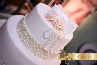 bolo rosa, pérolas, 15 anos, Thiago Calil, decoração