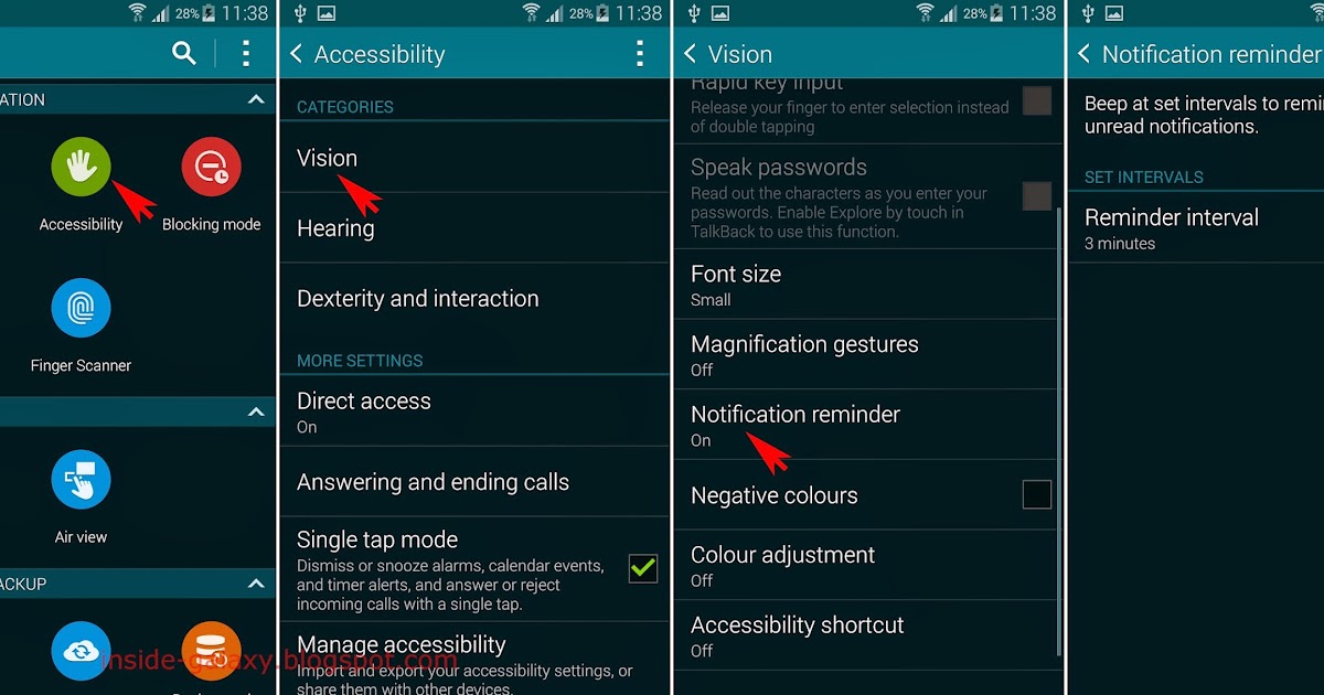 Inside Galaxy Samsung Galaxy S5 How to Set Notification Reminder in