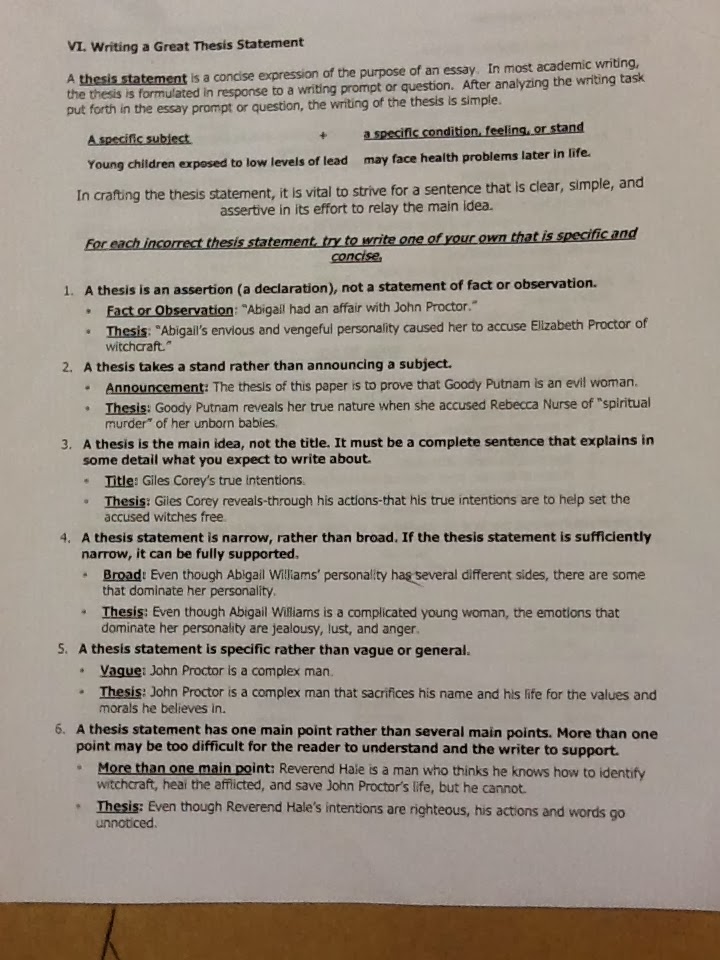 Thesis statement generator picture