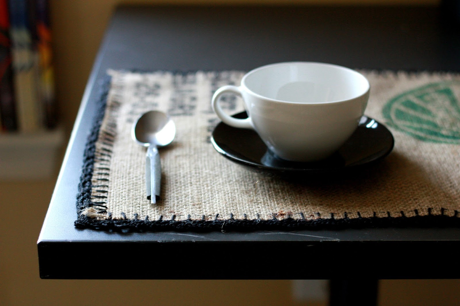 Recycled Coffee Bag Placemats Melmaria Designs Recycled Coffee Bag