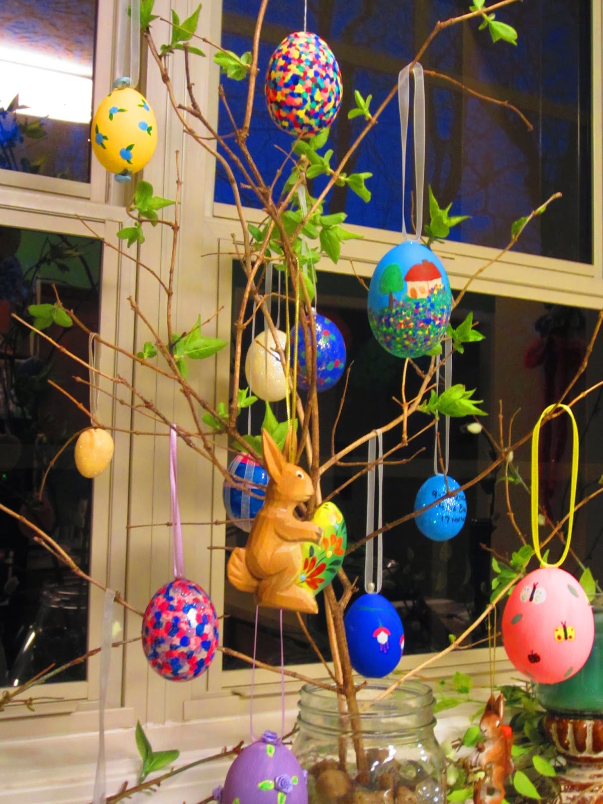 We Three Mothers HandPainted Easter Egg Ornaments