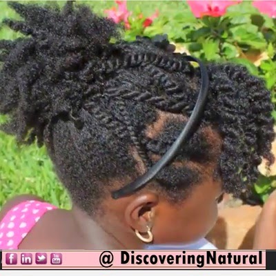 Quick Natural Hair style for Kids: Criss-Cross Puff - African Naturalistas