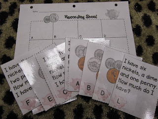 http://www.teacherspayteachers.com/Product/Money-Cards-Read-the-Room-freebie-750614