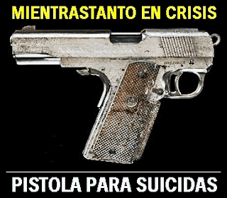 fotomeme crisis pistola suicidas