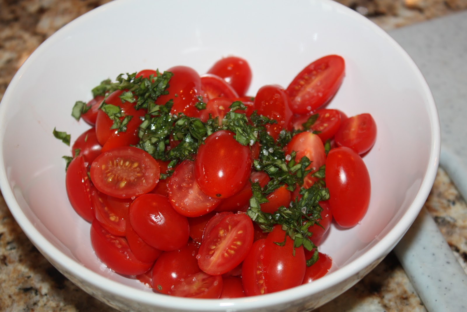 Simply This and that: Balsamic Tomato and Basil Salad
