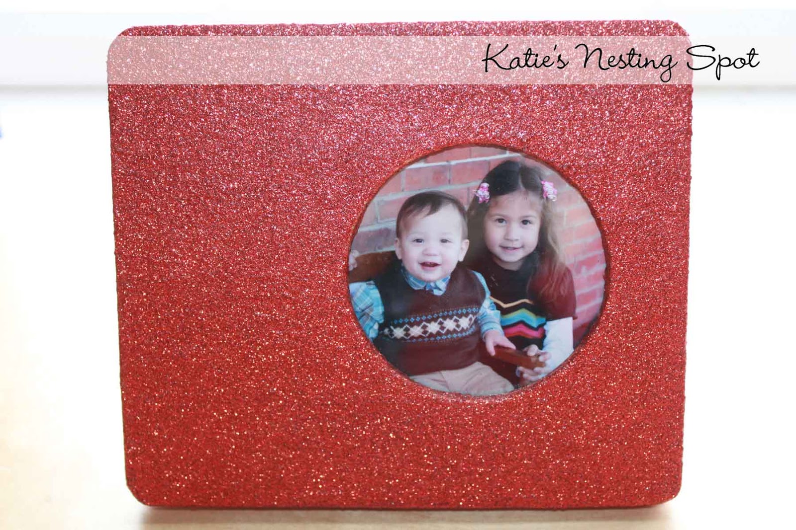 Katie's Nesting Spot Simple Glitter Frame