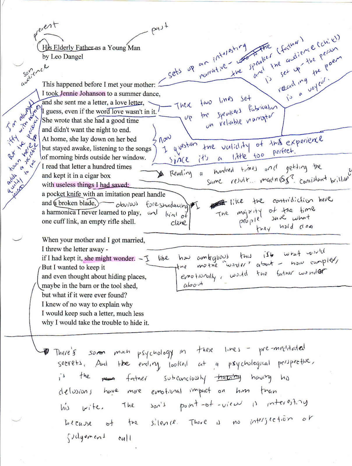 analysis leo poem narrative father elderly young dangel mfa retail poet january