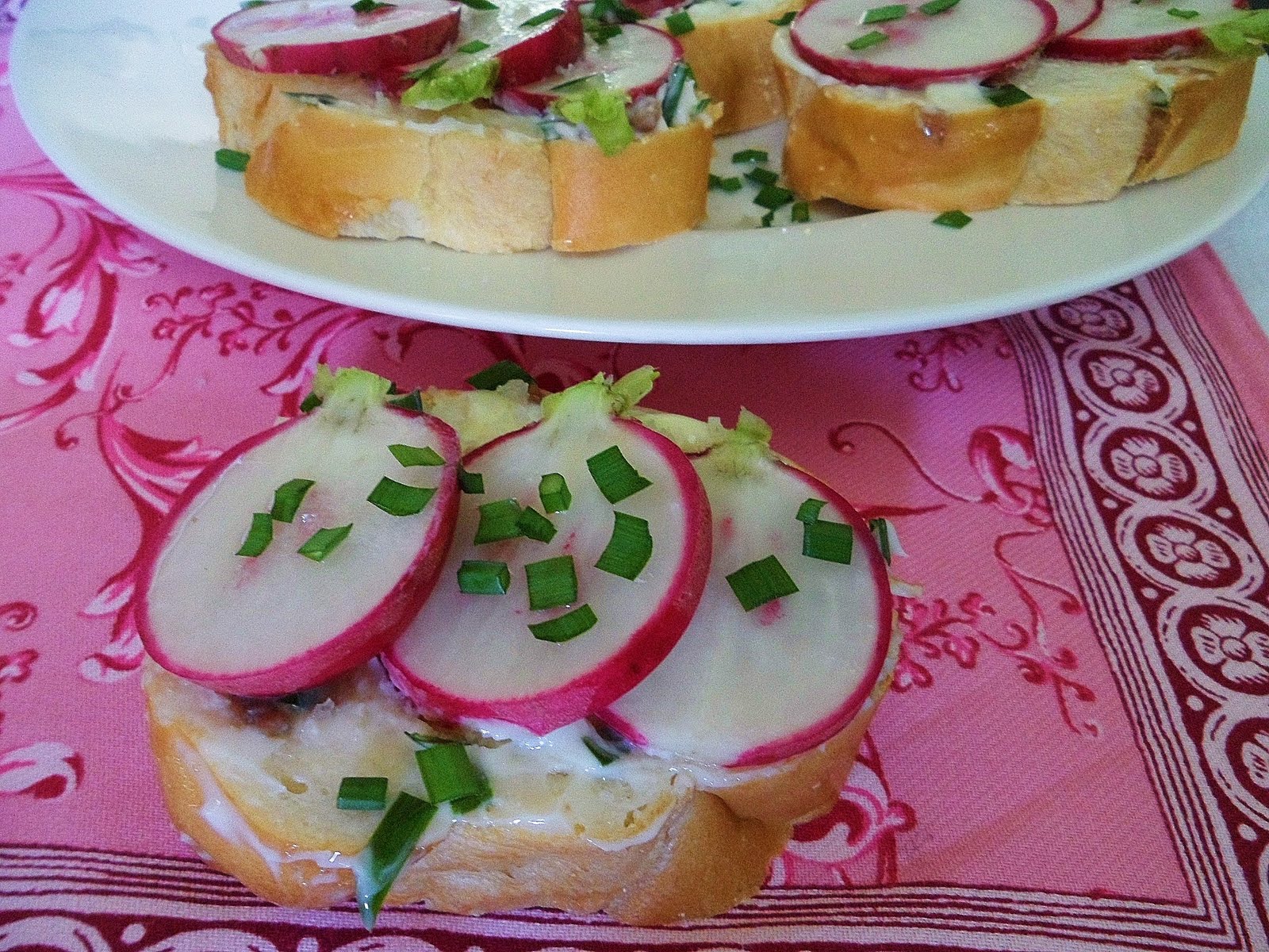 Sage Trifle Radish Sandwiches with Anchovy Butter