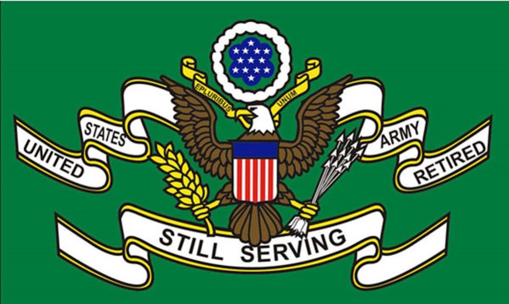 U.S. ARMY FLAG RETIRED - YET STILL SERVING
