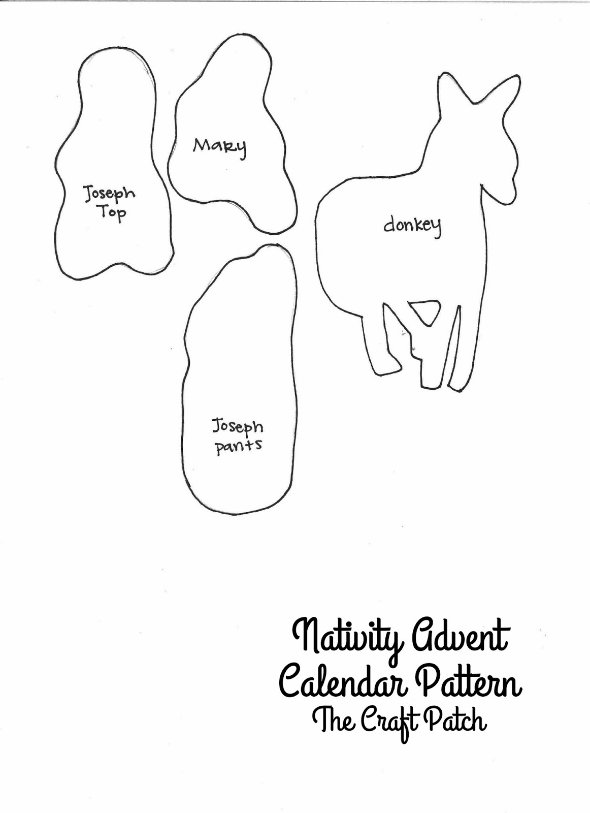 Nativity Advent Calendar Pattern and Tutorial