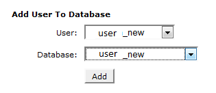 add user to Mysql database and cpanel at phponwebsites