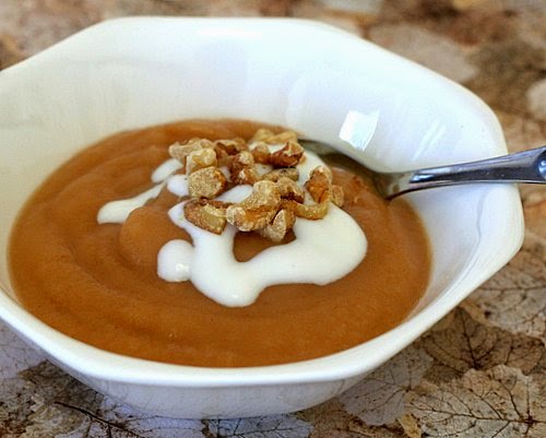 Naturally Sweetened Apple Butter, just apples, a touch of butter, no added sugar, no Splenda. Oven or slow cooker.