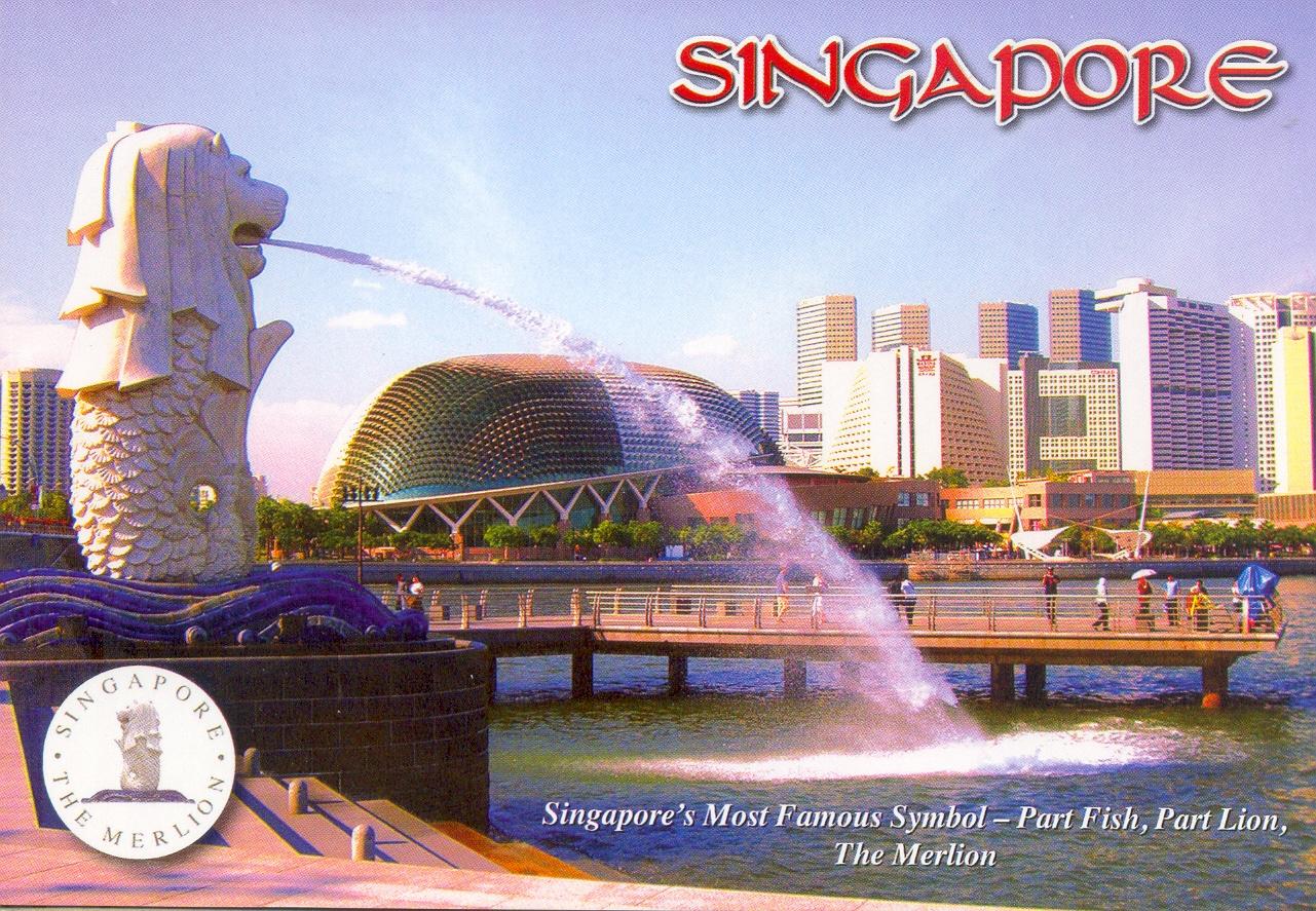 My Picture Postcards Merlion of Singapore
