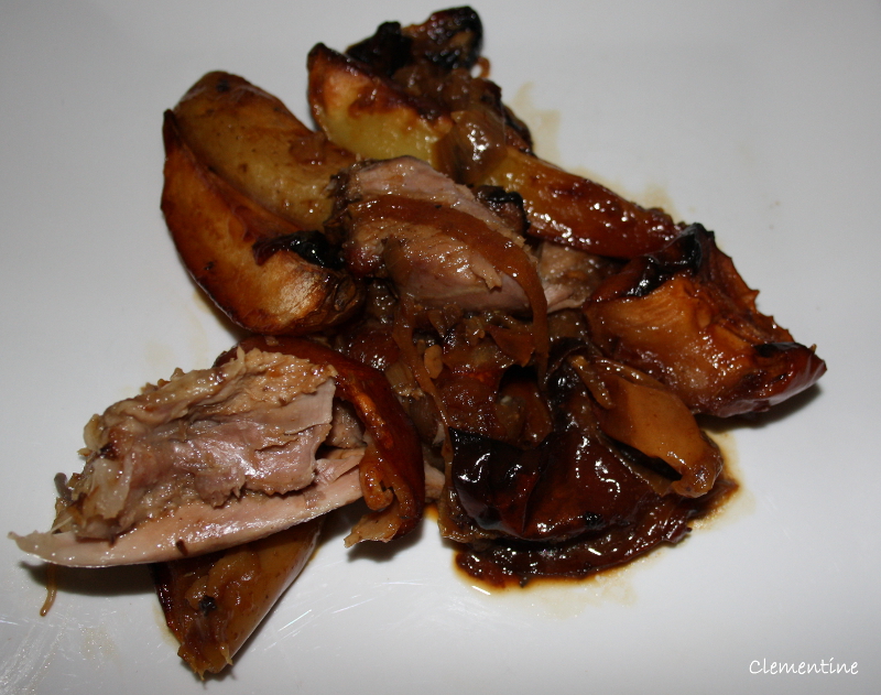 Le blog de Clementine Jarret de porc braisé au cumin, ail, pommes et