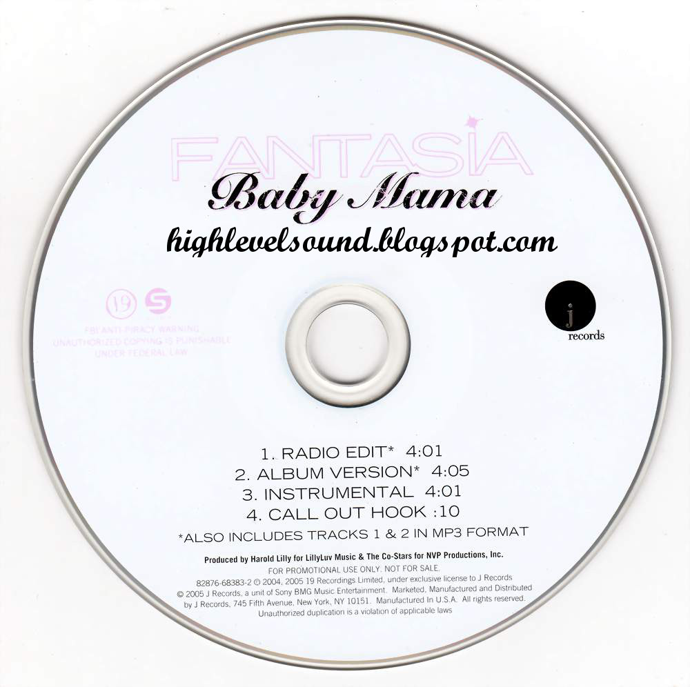 highest level of music Fantasia Baby Mama(Promo_CDS)2004hlm