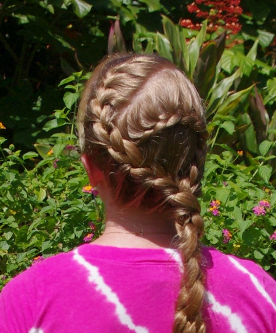 Braids & Hairstyles for Super Long Hair Tiedye swirls braid