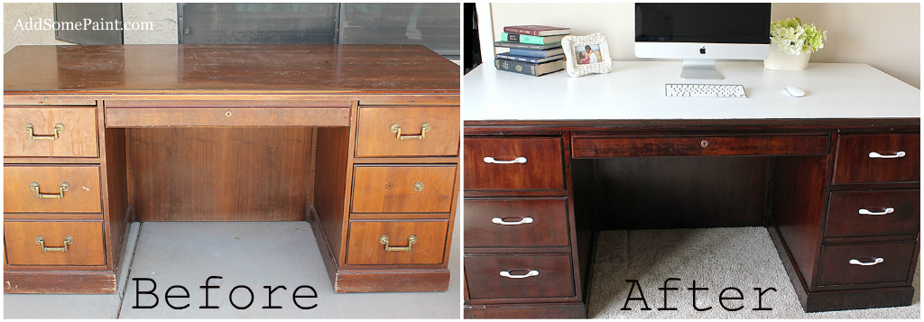 Painted Desk remodelaholic | dry erase painted desk Painted Desk remodelaholic | dry erase painted desk