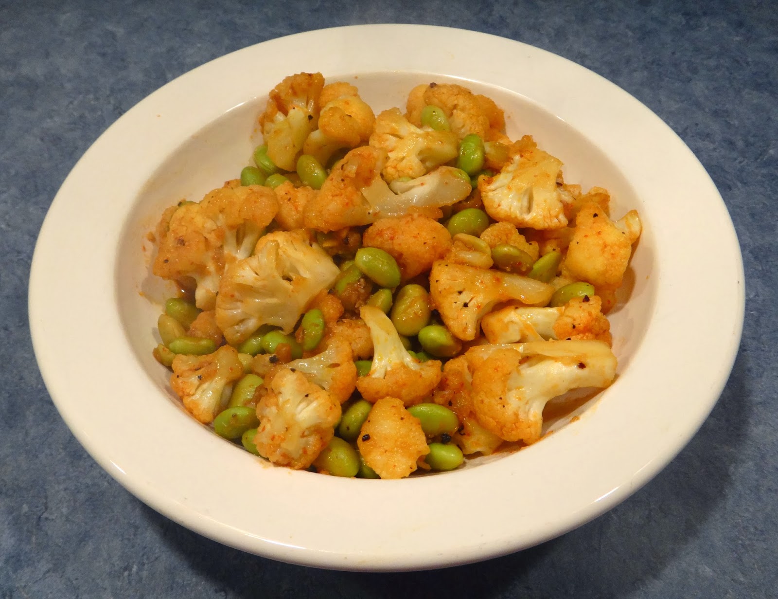 Cauliflower Edamame Stir Fry