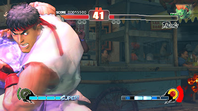 Ryu unloading an ultra attack