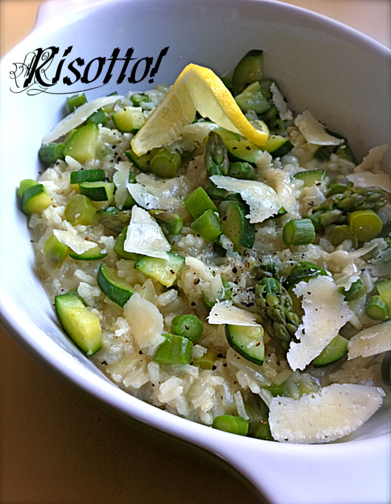 Satin And Salt Asparagus & Zucchini Risotto