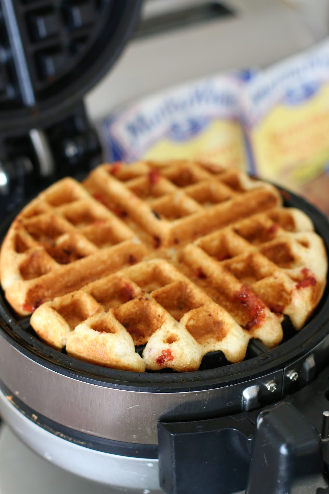 Strawberry Muffin Mix Waffles The Country Cook