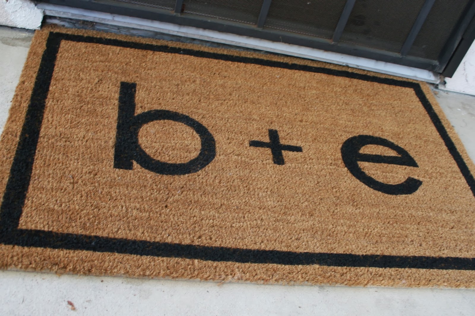 Just A Darling Life diy. personalized doormat