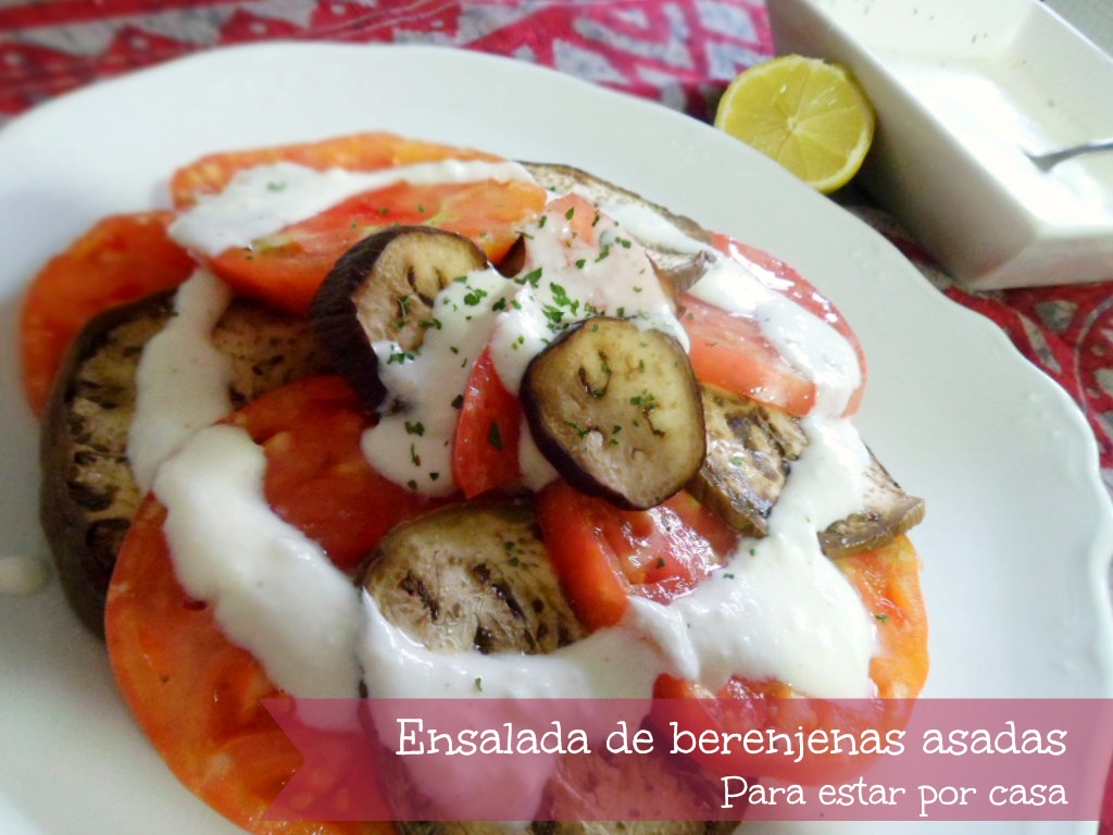 Ensalada De Berenjenas Asadas Con Salsa De Yogur (estilo Kebab)
