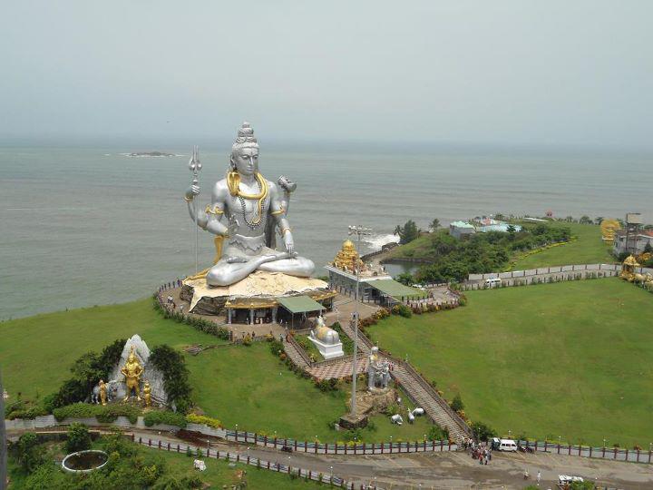 Beautiful Sea Side Marudeshwara Shiva Statue Largest Shiva Statue in