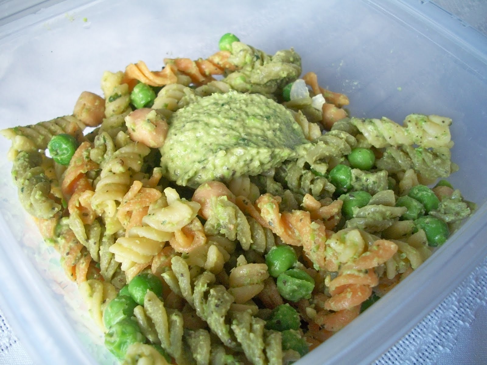 Brooke Bakes Green Pea Pesto Pasta Salad