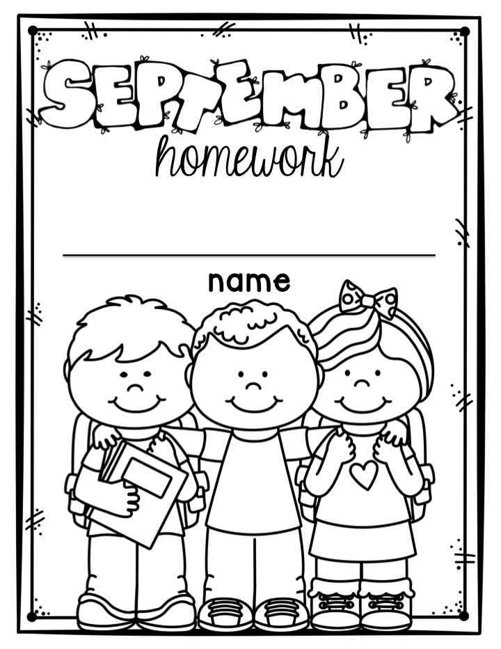 September Kindergarten Morning Work - Miss Kindergarten