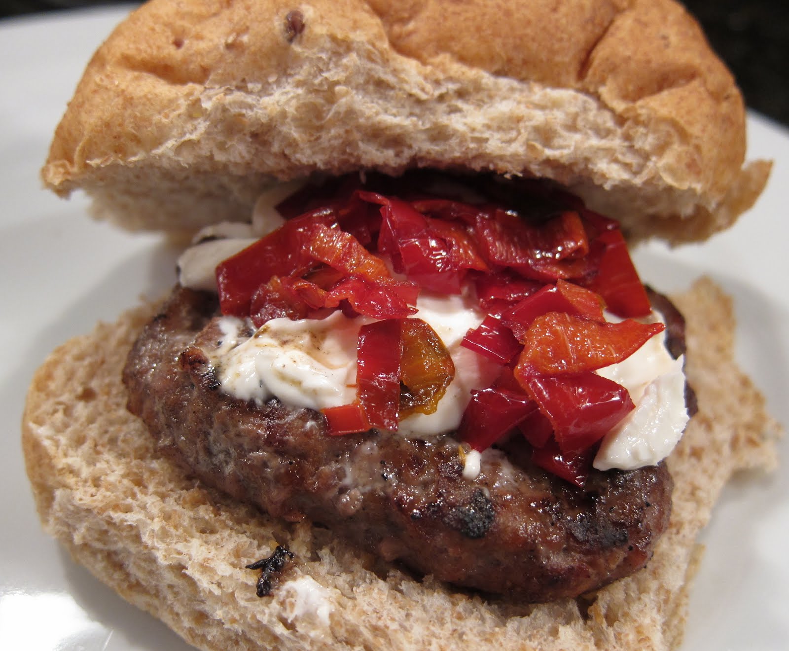 A Good Appetite Cream Cheese and Pepper Burger