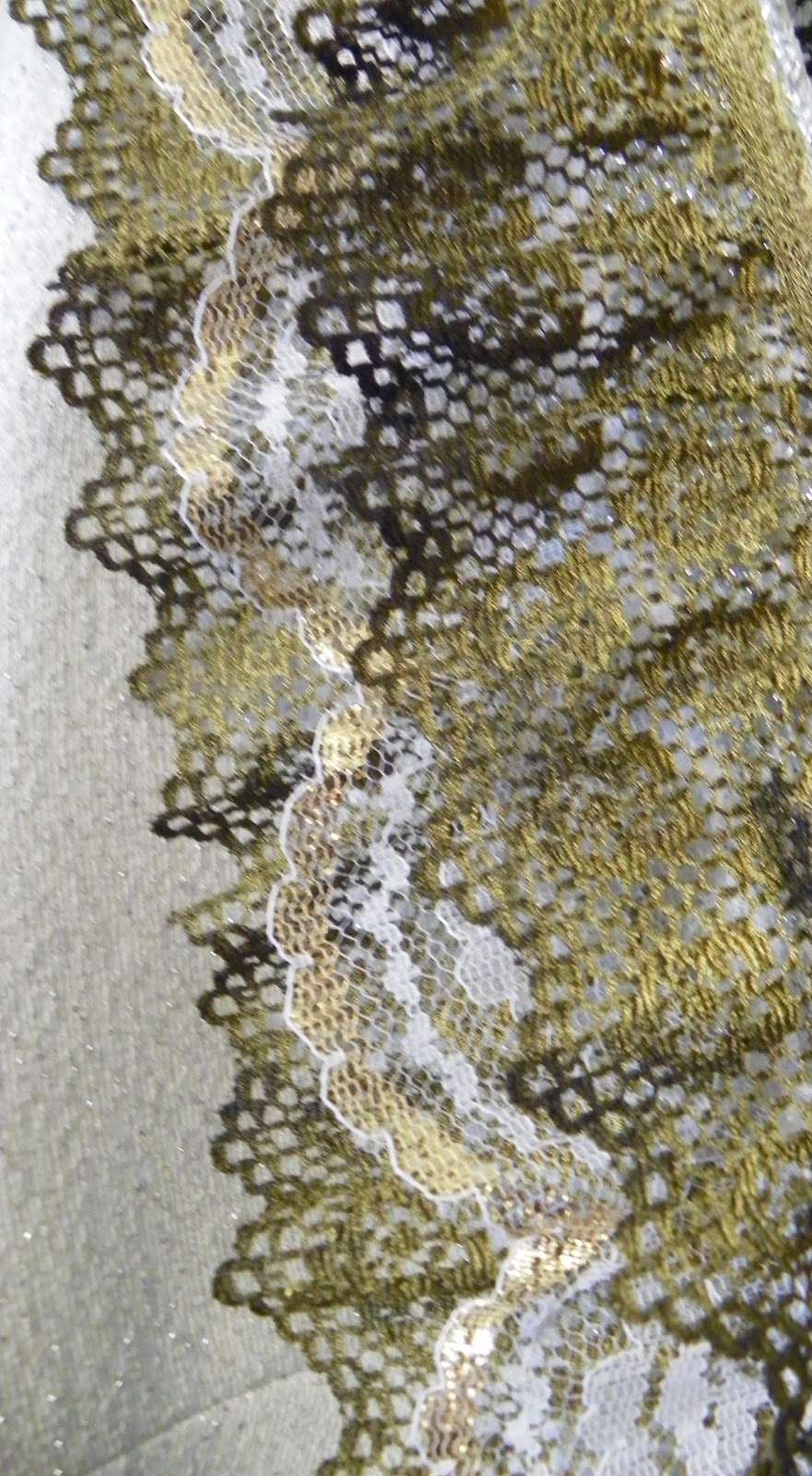 Lazy Days and Sundays Spray painted lace