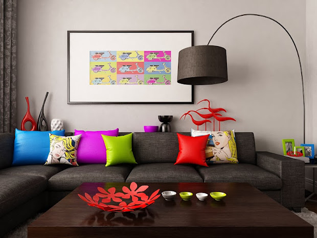 wntrza stylu pop art - magda