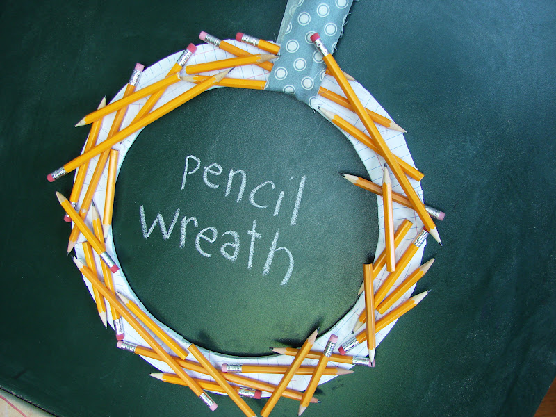 mk inspired: Pencil & Crayon Wreaths