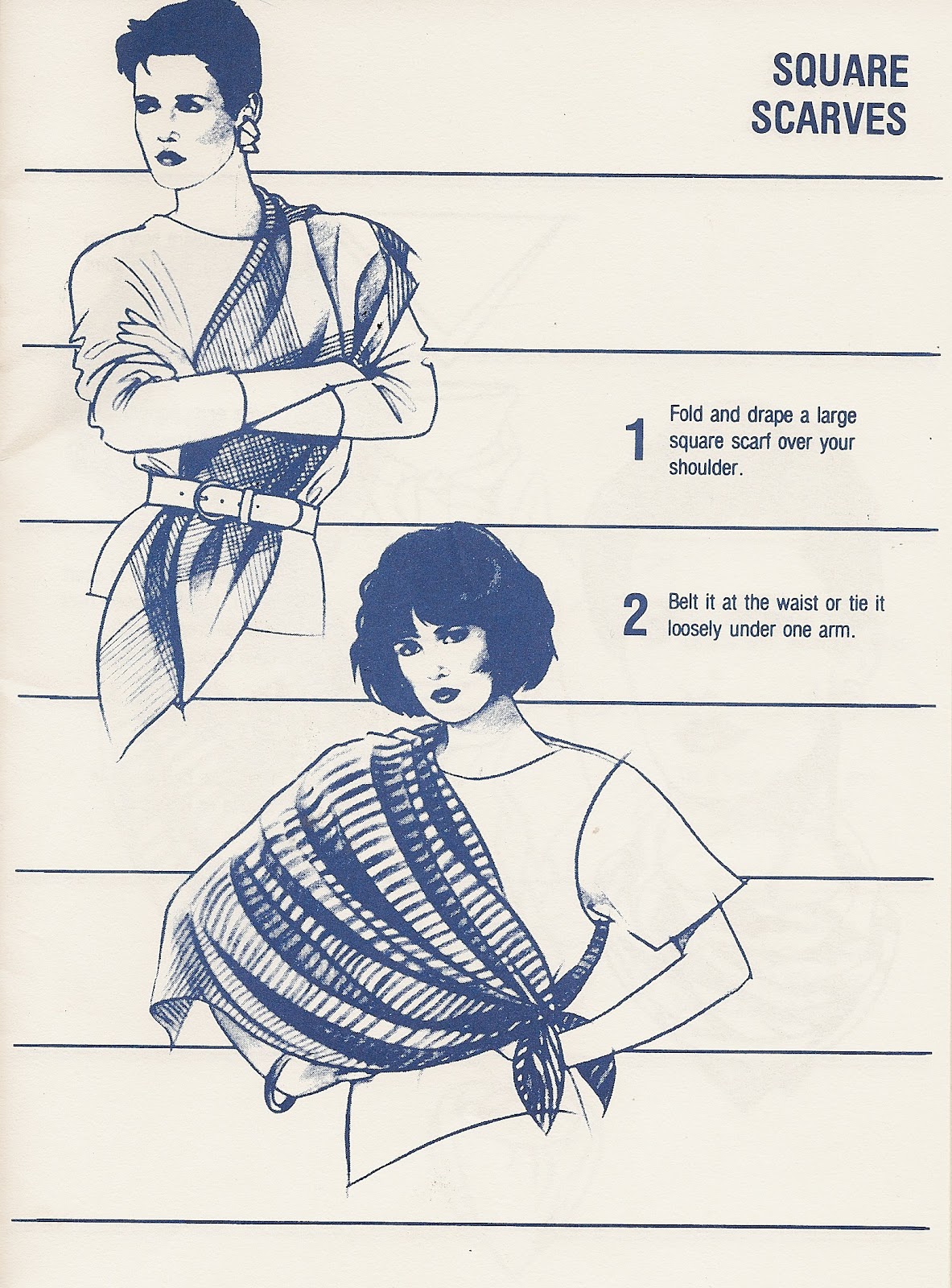 236 Vintage How to Tie a Scarf