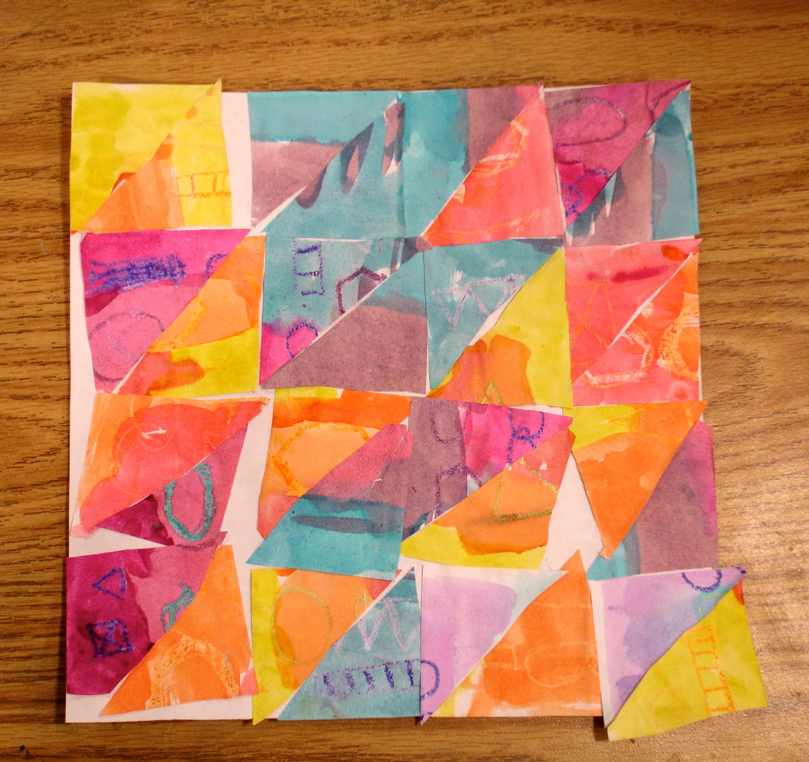 Ms. KristenCrayon Can Paper Quilt Squares.