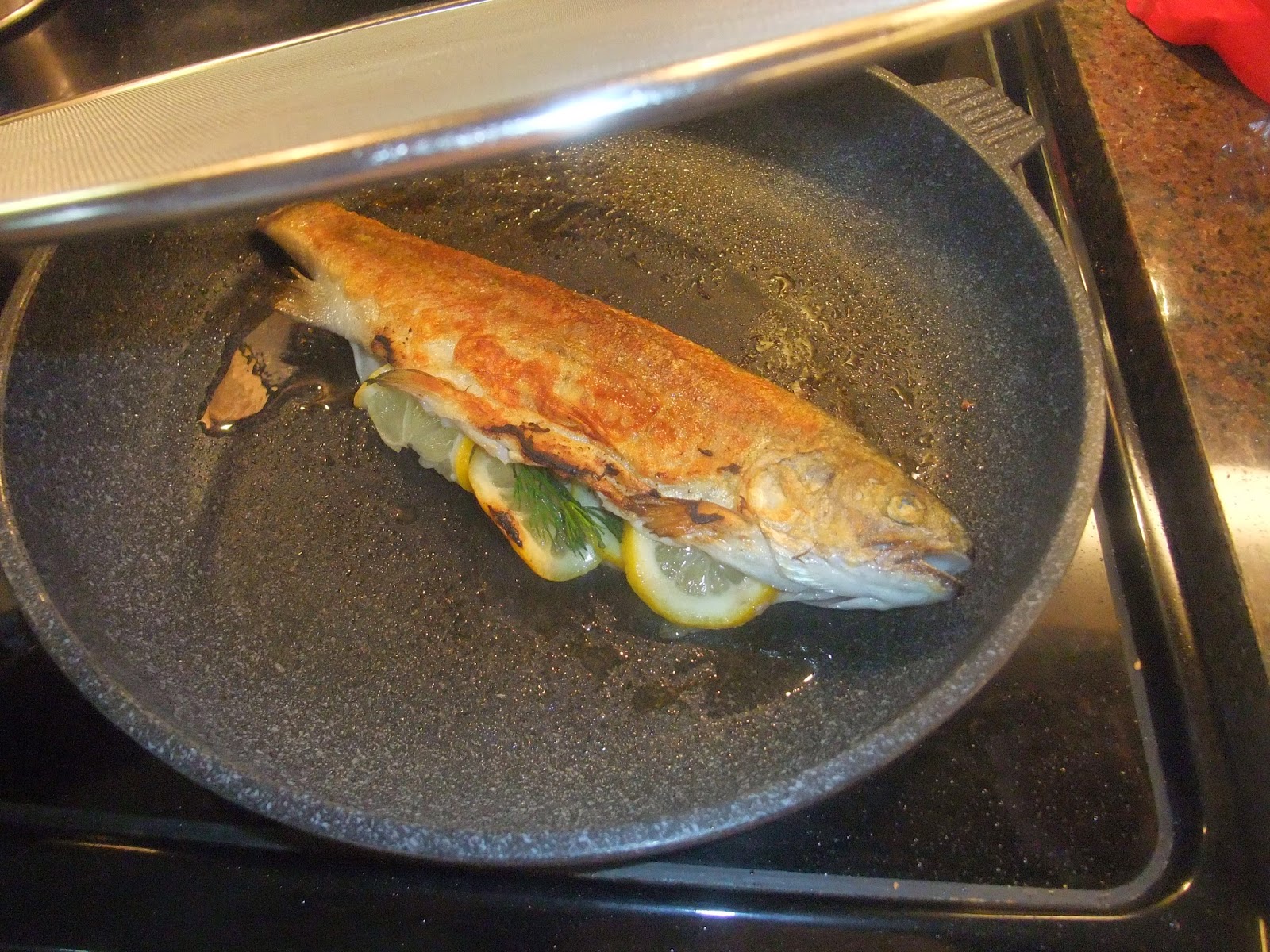 Susan's SavourIt! PanFried Stuffed Whole Trout with Lemon and Dill...