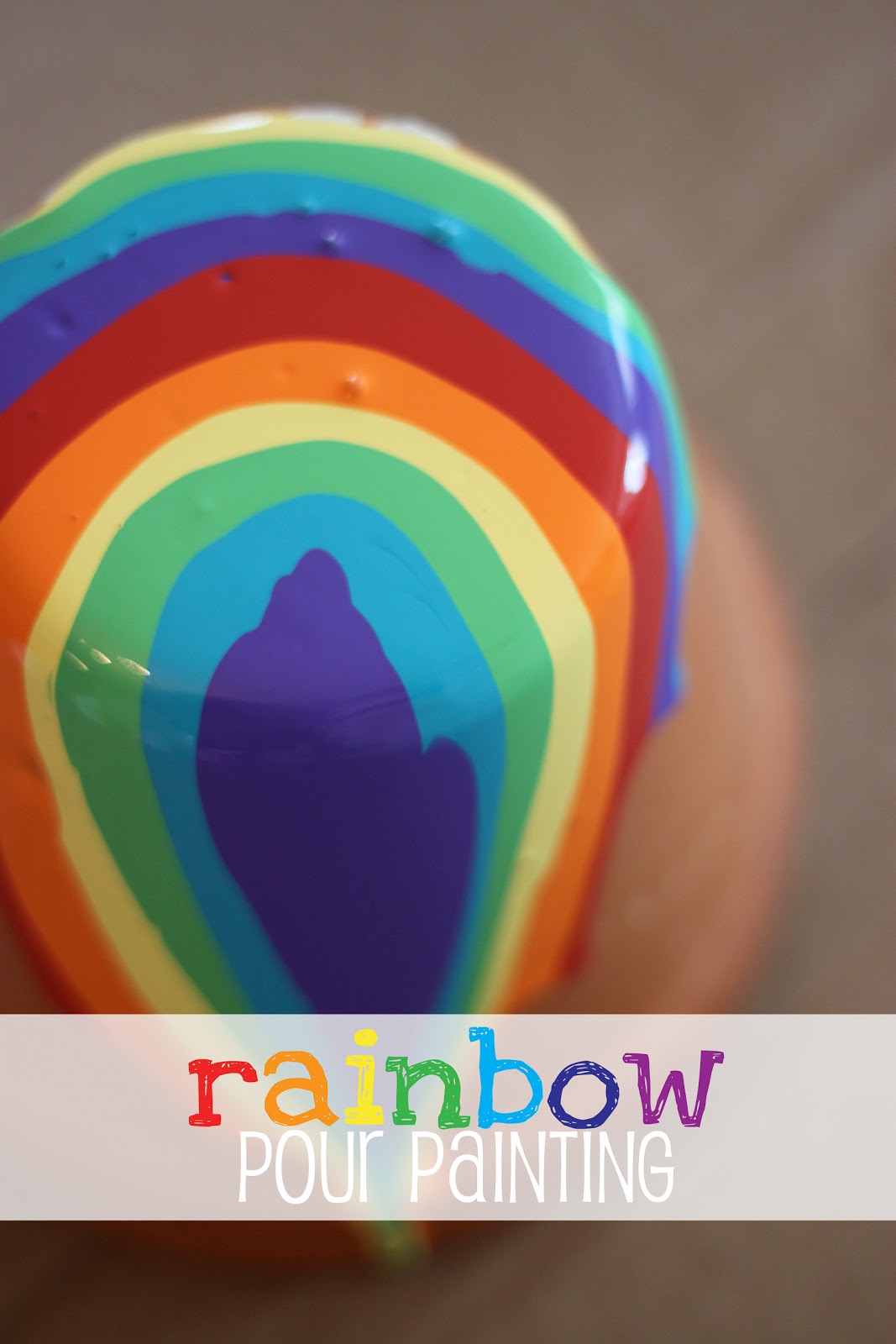 DillyDali Art Rainbow Pour Painted Pots