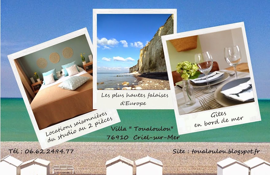 Location gite à Criel sur Mer, Villa Toualoulou