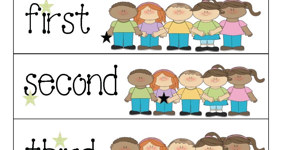 Classroom Freebies: Ordinal Number Cards