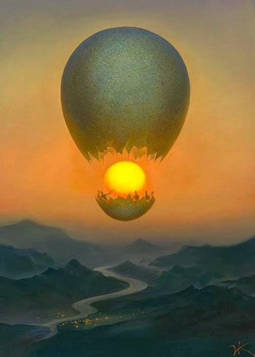 03-Flight-Of-the-Sun-Vladimir-Kush-Surreal-Lands-Paintings-www-designstack-co