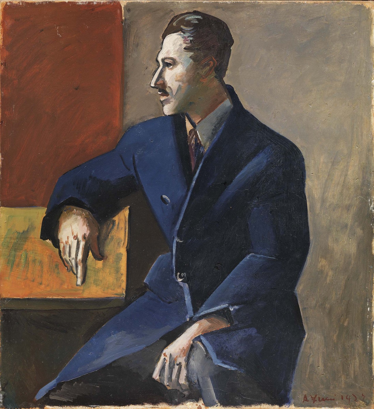 Achille Funi Portrait of Mario Tozzi 