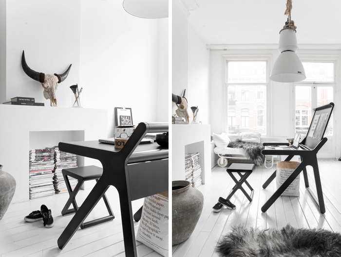 Rafa-kids K desk in black photo/styling Paulina Arcklin Rafa-kids K desk in black photo/styling Paulina Arcklin