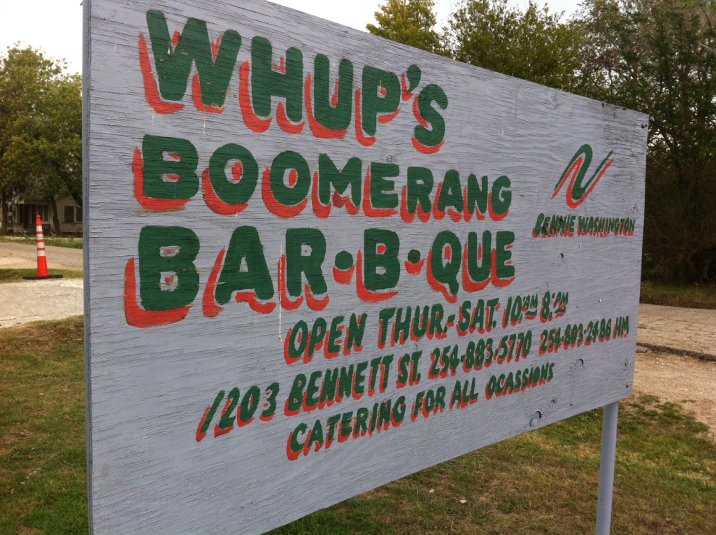 Whup's Boomerang BarBQue Full Custom Gospel BBQ
