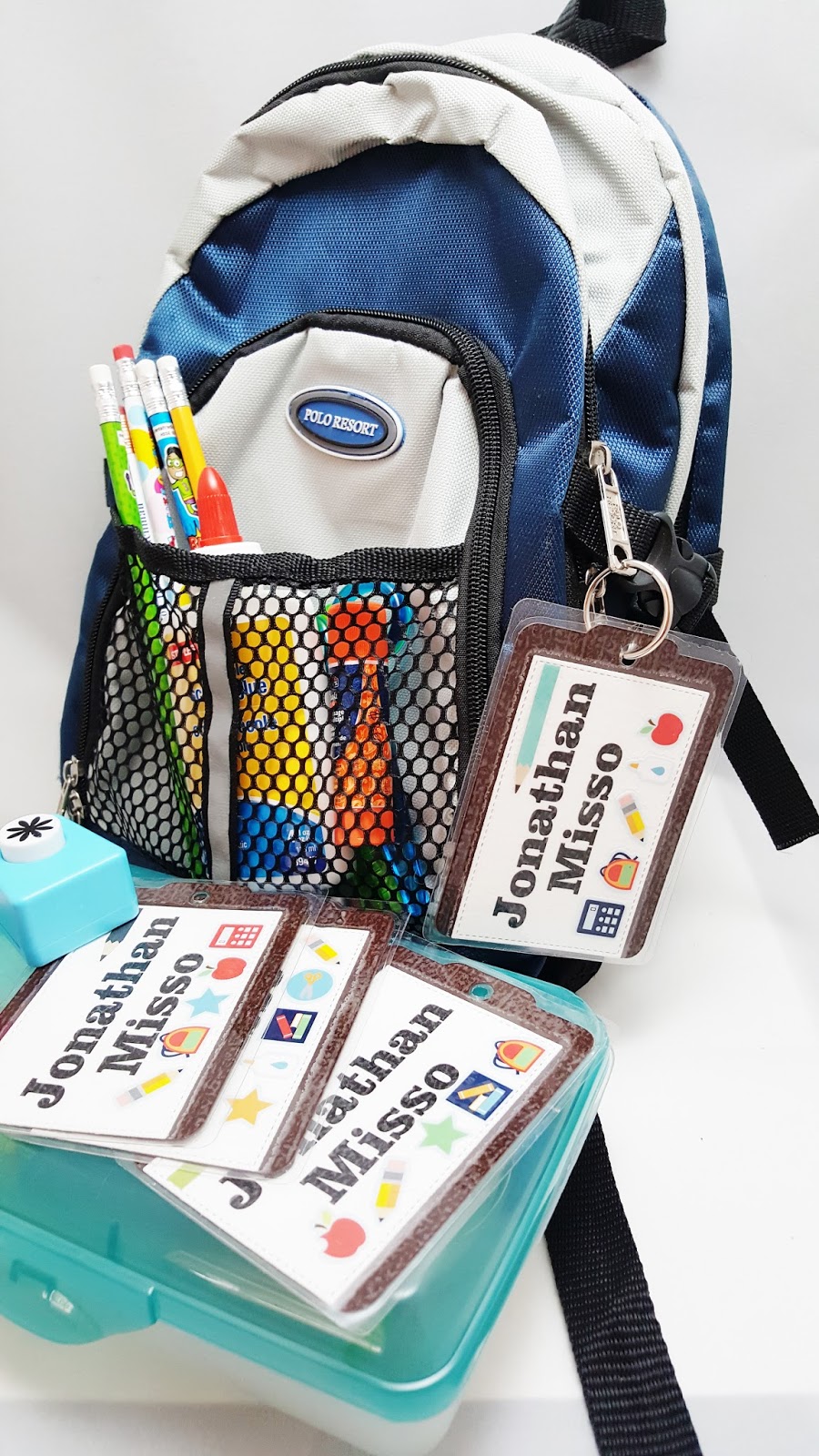 Waterproof Name Tags for School