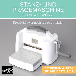 Hurra, die neue Stanz und Prägemaschine von Stampin' Up ist ab sofort erhältlich.