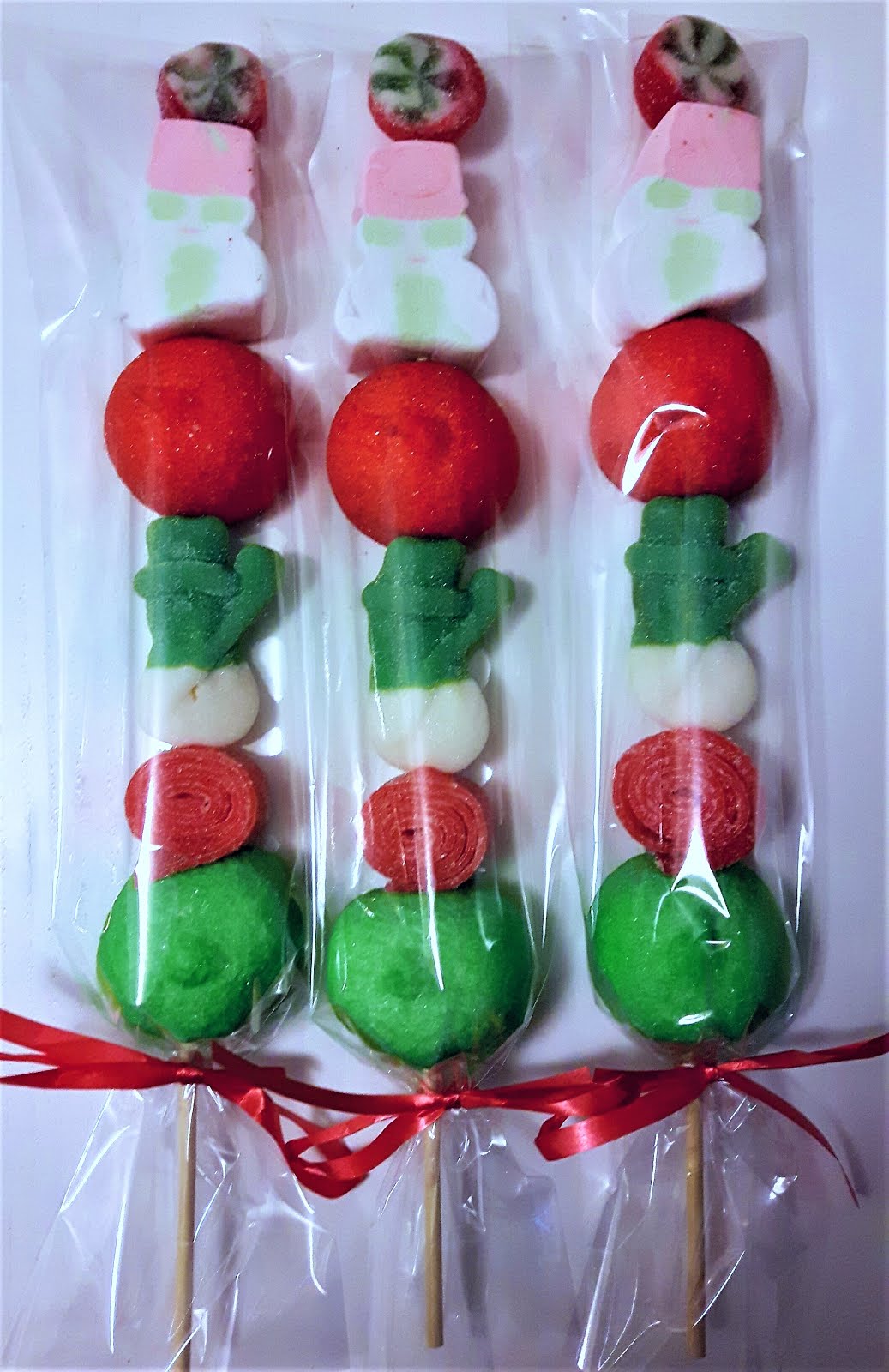 Brochetas de Navidad para " Mi Cabra Vegana" , 2€